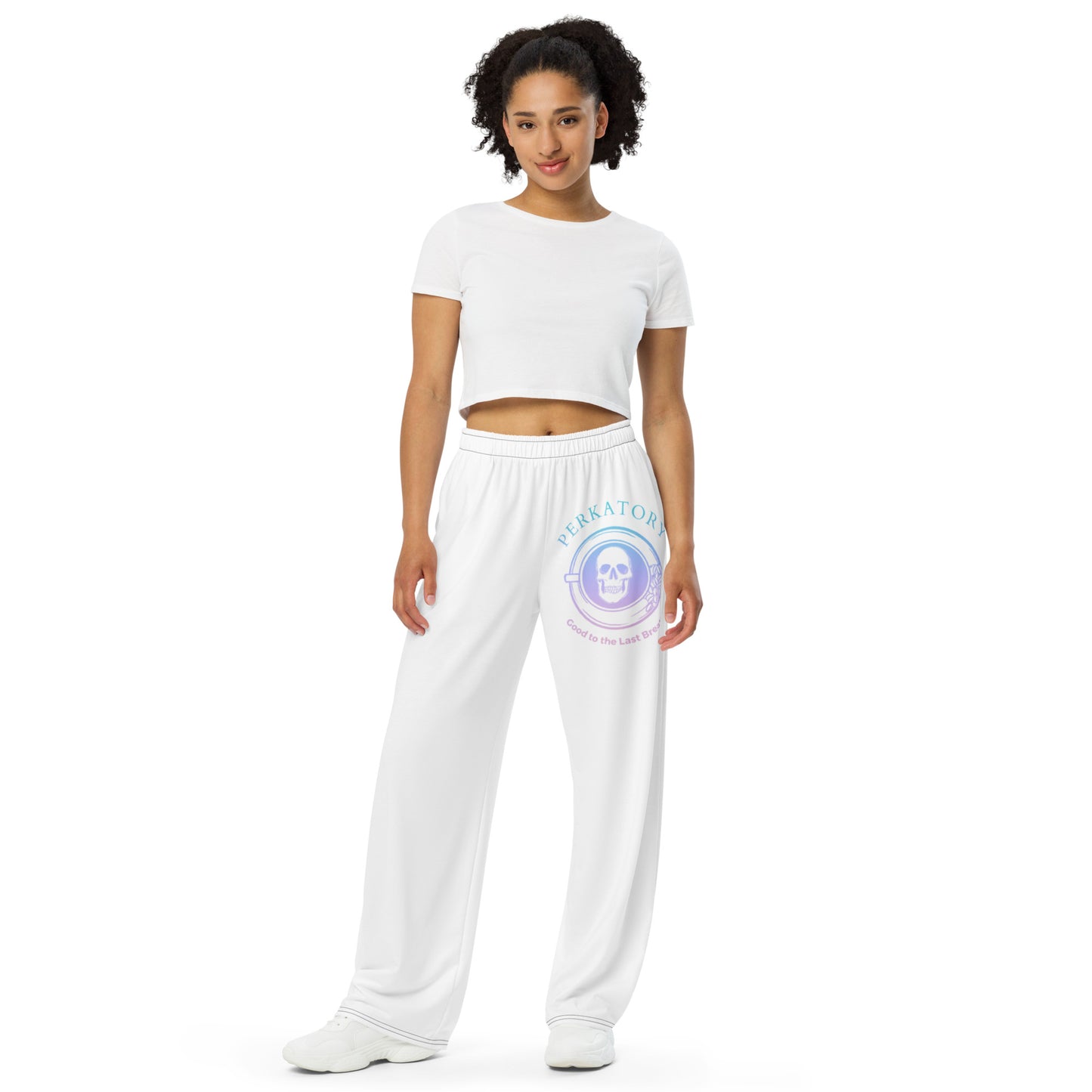 All-over print unisex wide-leg pants