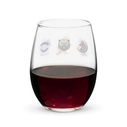The Lost Men Wine Glass