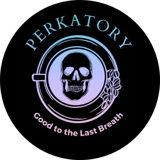 Perkatory - Good to the Last Breath Sticker