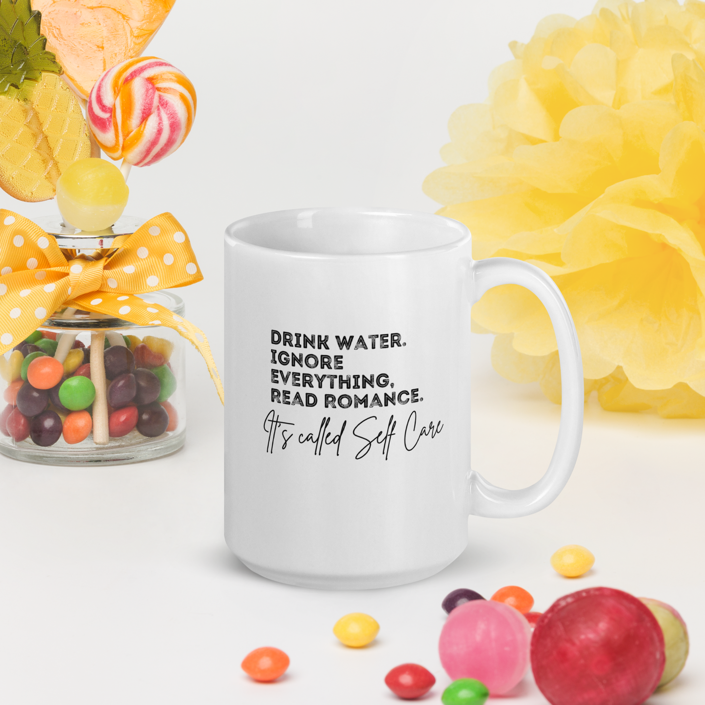 Drink Water Read Romance Mug